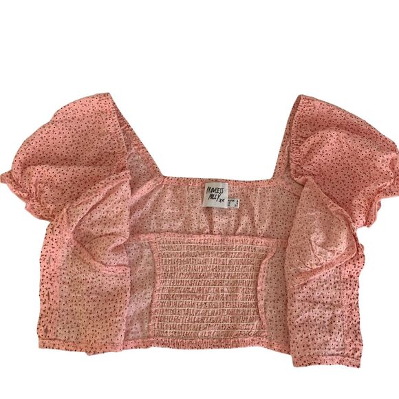 Princess Polly puff sleeve floral Y2k Retro crop top Cottagecore Fairy size 2 - Picture 10 of 11